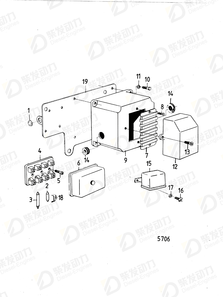 VOLVO Bracket 830635 Drawing